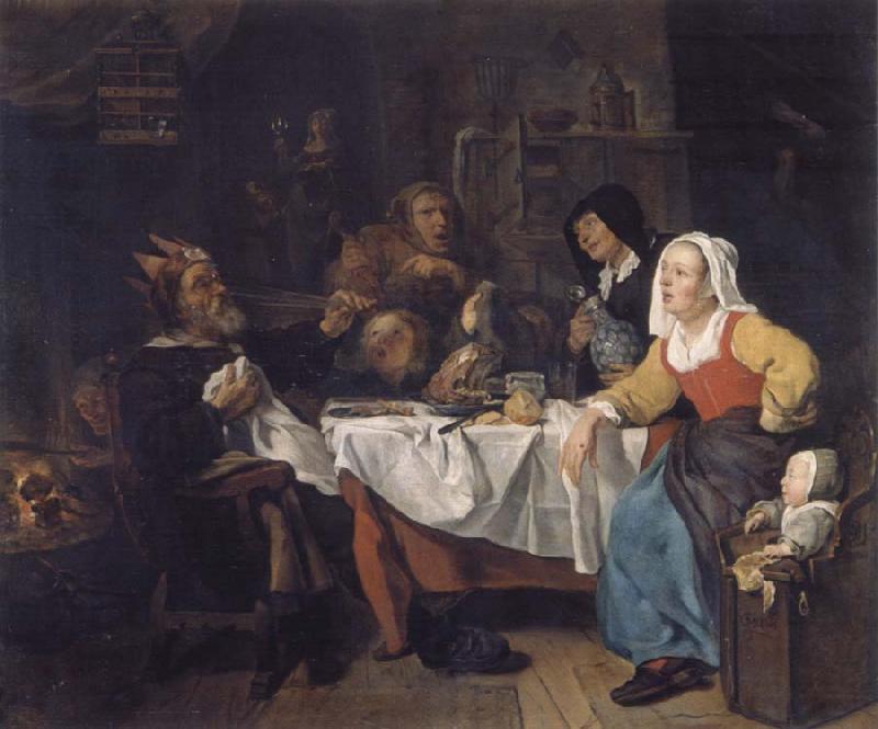 Gabriel Metsu The bean festival